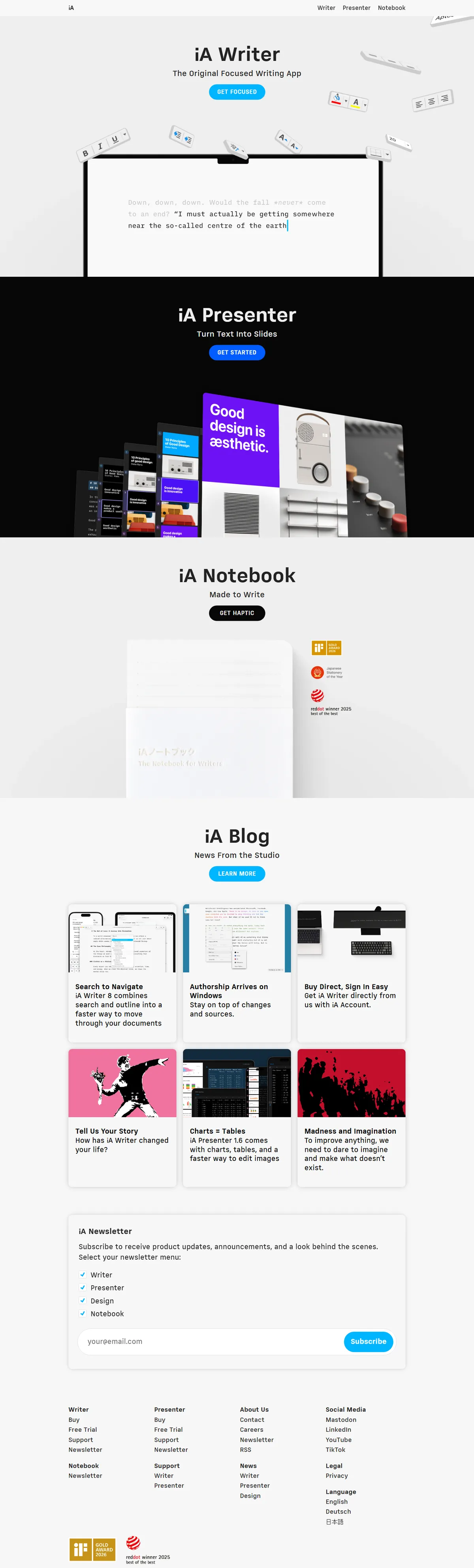 Full page of ia.net
